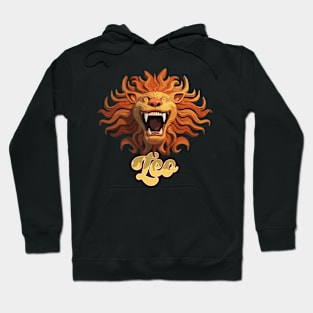 Leo Zodiac Lion's Head Hoodie